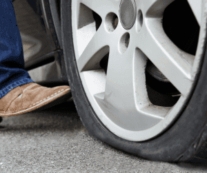Car Flat Tyre